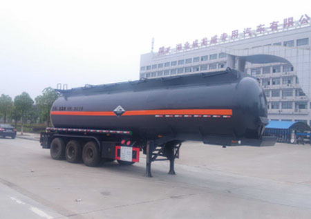 楚飞牌CLQ9408GFWB型腐蚀性物品罐式运输半挂车