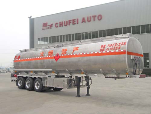 楚飞牌CLQ9400GYYA型铝合金运油半挂车