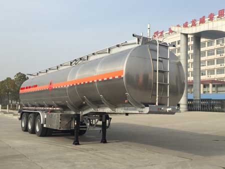 楚飞牌CLQ9402GYYBA型铝合金运油半挂车